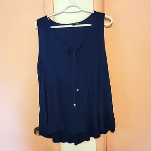 Living Doll 2XL navy blue tank top